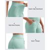 imageG4Free Womnes Ribbed Knit Wide Leg Pants with Pockets Lightweight Stretchy Yoga Pants Casual LoungePowder Blue