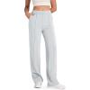 imageG4Free Smoofit Modal Soft Women Wide Leg Sweatpants Yoga Pants Casual Lounge Trousers ShortPetiteRegularTallExtral TallLight Gray
