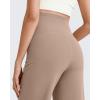 imageG4Free BareFeel Maternity Dress Yoga Pants Over The Belly Stretchy Work Slack Pregnancy Wide Leg Lounge TrousersToffee