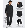 imageG4Free Mens Smoofit Fleece Lined Joggers Pants Winter Thermal Sweatpants Warm Casual Lounge Drawstring with PocketsBlack