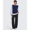 imageG4Free Smoofit Fleece Lined Wide Leg Sweatpants for Women Drawstring Thermal Casual Pants with PocketsBlack
