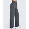imageG4Free Smoofit Fleece Lined Wide Leg Sweatpants for Women Drawstring Thermal Casual Pants with PocketsDark Gray