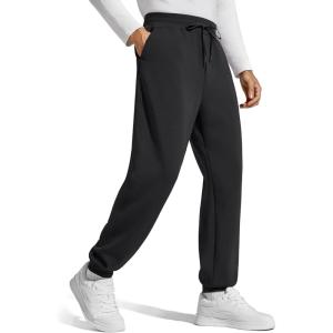 imageG4Free Mens Smoofit Fleece Lined Joggers Pants Winter Thermal Sweatpants Warm Casual Lounge Drawstring with PocketsBlack
