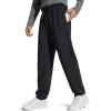 imageG4Free Mens Smoofit Fleece Lined Sweatpants Winter Thermal Warm Pants Casual Lounge Drawstring with PocketsBlack