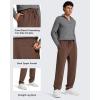imageG4Free Mens Smoofit Fleece Lined Sweatpants Winter Thermal Warm Pants Casual Lounge Drawstring with PocketsCoffee Brown