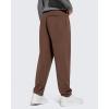 imageG4Free Mens Smoofit Fleece Lined Sweatpants Winter Thermal Warm Pants Casual Lounge Drawstring with PocketsCoffee Brown