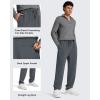imageG4Free Mens Smoofit Fleece Lined Sweatpants Winter Thermal Warm Pants Casual Lounge Drawstring with PocketsDark Gray