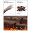 imageG4Free Smoofit Fleece Lined Sweatpants for Women Wide Leg Drawcord Thermal Casual Pants with PocketsCoffee Brown