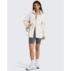 imageG4Free Smoofit Modal Soft Womens Zip Up Long Jackets Cinch Waist Casual Sweatshirts with PocketsIvory