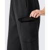 imageG4Free Flurrylux Joggers for Women Fleece Lined Sweatpants Cotton Cargo Pants Winter Scrubs Casual Pants with PocketsBlack