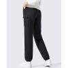 imageG4Free Flurrylux Joggers for Women Fleece Lined Sweatpants Cotton Cargo Pants Winter Scrubs Casual Pants with PocketsBlack