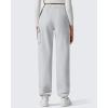 imageG4Free Flurrylux Joggers for Women Fleece Lined Sweatpants Cotton Cargo Pants Winter Scrubs Casual Pants with PocketsLight Heather
