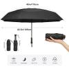 imageG4Free 46 Inch Mini Lightweight Travel Umbrella Portable Super Slim Pocket Umbrella Extendable Builtin Handle UPF 50 UV Protection Compact size for Backpack ampamp PurseBlack