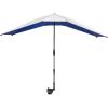 imageG4Free Double Chair Umbrella for 2 People with Adjustable Clamp Sun Umbrella for Beach Chair Reclining LoungeBlue