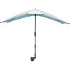 imageG4Free Double Chair Umbrella for 2 People with Adjustable Clamp Sun Umbrella for Beach Chair Reclining LoungeLake Blue