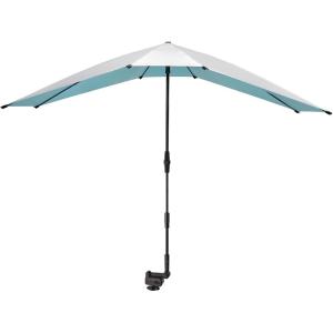imageG4Free Double Chair Umbrella for 2 People with Adjustable Clamp Sun Umbrella for Beach Chair Reclining LoungeLake Blue