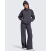 imageG4Free Flurrylux Womens Mock Neck Sweatshirt Half Zip Hoodie Cotton Fleece Pullover WinterDark Gray