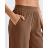 imageG4Free ShiftReady Women Trousers Yoga Pants with Pockets Wide Leg Stretchy Dress Pant Work Slack PetiteRegularTallDark Coffee