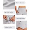 imageG4Free Athletic Shorts for Women Lightweight Running Shorts Inner Linner with PocketsChrim Gray