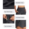 imageG4Free Athletic Shorts for Women Lightweight Running Shorts Inner Linner with PocketsDark Grey