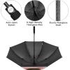 imageG4Free 5462 Inch Windproof UV Protection Golf Umbrella Extra Large Silver Coated Automatic Open Stick Long UmbrellaDusty RoseBlack