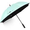 imageG4Free 5462 Inch Windproof UV Protection Golf Umbrella Extra Large Silver Coated Automatic Open Stick Long UmbrellaSeafoam BlueBlack