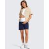 imageG4Free EverGoing Maternity Athletic Shorts with Pockets Over The Belly Drawstring Casual Pregnancy Shorts Yoga WorkoutRoyal Blue
