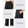 imageG4Free Flurrylux Cotton Fleece Lined Sweatpants Women Elastic Waist Wide Leg Lounge Pants Warm WinterBlack