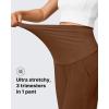 imageG4Free Maternity Pants Stretchy Workout Lounge Pants Over The Belly Pregnancy Joggers with PocketsDark Coffee