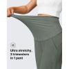 imageG4Free Maternity Pants Stretchy Workout Lounge Pants Over The Belly Pregnancy Joggers with PocketsGray Sage