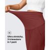 imageG4Free Maternity Pants Stretchy Workout Lounge Pants Over The Belly Pregnancy Joggers with PocketsWine
