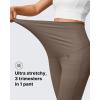 imageG4Free Ribbed Maternity Yoga Pants with Pockets Over The Belly Wide Leg Casual Pregnancy Lounge TrousersDark Brown