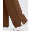 imageG4Free ShiftReady Maternity Work Pants with Pockets Over The Belly Pregnancy Wide Leg Dress TrousersDark Coffee