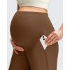 imageG4Free ShiftReady Maternity Work Pants with Pockets Over The Belly Pregnancy Wide Leg Dress TrousersDark Coffee