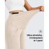imageG4Free Smoofit Modal Soft Maternity Joggers with Pockets Over The Belly Pregnancy Casual SweatpantsLight Khaki
