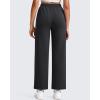 imageG4Free Smoofit Modal Soft Wide Leg Ankle Sweatpants for Women Elastic Waist 78 Length Golf Casual Dressy PantsBlack