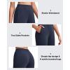 imageG4Free Smoofit Modal Soft Wide Leg Ankle Sweatpants for Women Elastic Waist 78 Length Golf Casual Dressy PantsDark Blue