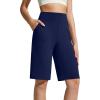 imageG4Free EverGoing Womens Bermuda Shorts with Pockets 10quot  Knee Length Athletic Casual Long ShortsRoyal Blue