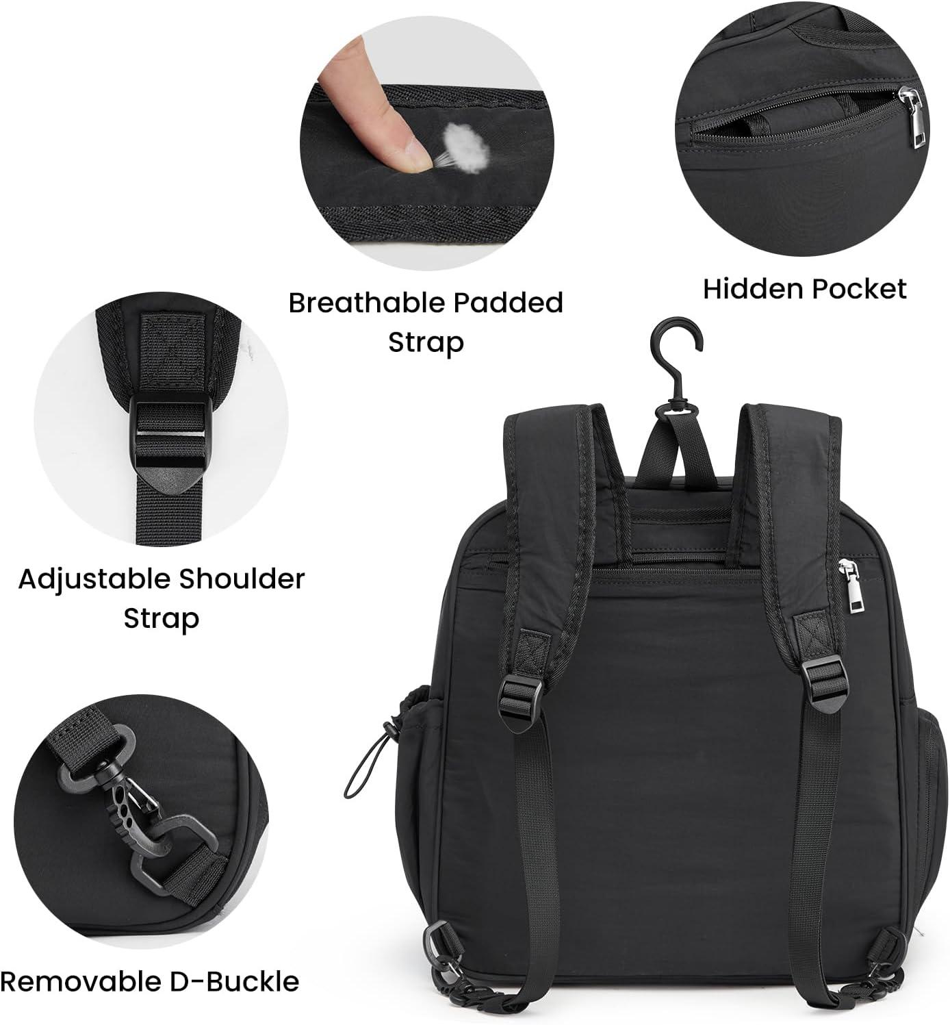 imageG4Free Pickleball Bag Pickleball Backpack for Men and Women Tote with Shoe Compartment and Waterproof PocketBlack