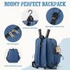 imageG4Free School Backpack Lightweight Bookbag with Laptop Compartment Multiple Pockets Backpack for College Sport TravelBlackBlue