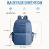 imageG4Free School Backpack Lightweight Bookbag with Laptop Compartment Multiple Pockets Backpack for College Sport TravelBlackBlue