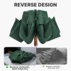 image:imageG4Free 54 Inch Inverted Windproof Umbrella with Wooden Handle Large Double Canopy Auto Open amp Close Golf Umbrella Portable amp Durable Rain Umbrella Fits Car amp BackpackDark Green