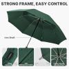 image:imageG4Free 54 Inch Inverted Windproof Umbrella with Wooden Handle Large Double Canopy Auto Open amp Close Golf Umbrella Portable amp Durable Rain Umbrella Fits Car amp BackpackDark Green