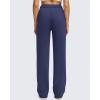 image:imageG4Free Flurrylux Womens Fleece Lined Straight Leg Sweatpants Cotton Warm Lounge Pants with PocketsRoyal Blue