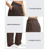 image:imageG4Free Flurrylux Womens Fleece Lined Straight Leg Sweatpants Cotton Warm Lounge Pants with PocketsTerracotta Brown