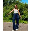 image:imageG4Free ShiftReady Wide Leg Work Pants for Women High Waist Yoga Dress Pants with Pockets Dressy Casual TrousersDark Navy