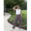 image:imageG4Free ShiftReady Wide Leg Work Pants for Women High Waist Yoga Dress Pants with Pockets Dressy Casual TrousersTaupe