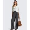 image:imageG4Free ShiftReady Womens Wide Leg Dress Yoga Pants with Pockets Dressy Casual Slacks High Waist Work TrousersDark Gray