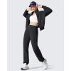 image:imageG4Free Smoofit Fleece Lined Joggers Sweatpants Women Thermal Casual Lounge with Pockets Warm Pants for Workout Winter TravelBlack