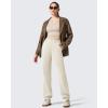 image:imageG4Free Smoofit Fleece Lined Joggers Sweatpants Women Thermal Casual Lounge with Pockets Warm Pants for Workout Winter TravelWarm Beige